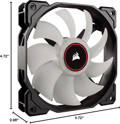 AF120 LED Low Noise Cooling Fan Single Pack - Red /Black Cooling CO-9050080-WW, 120 Mm