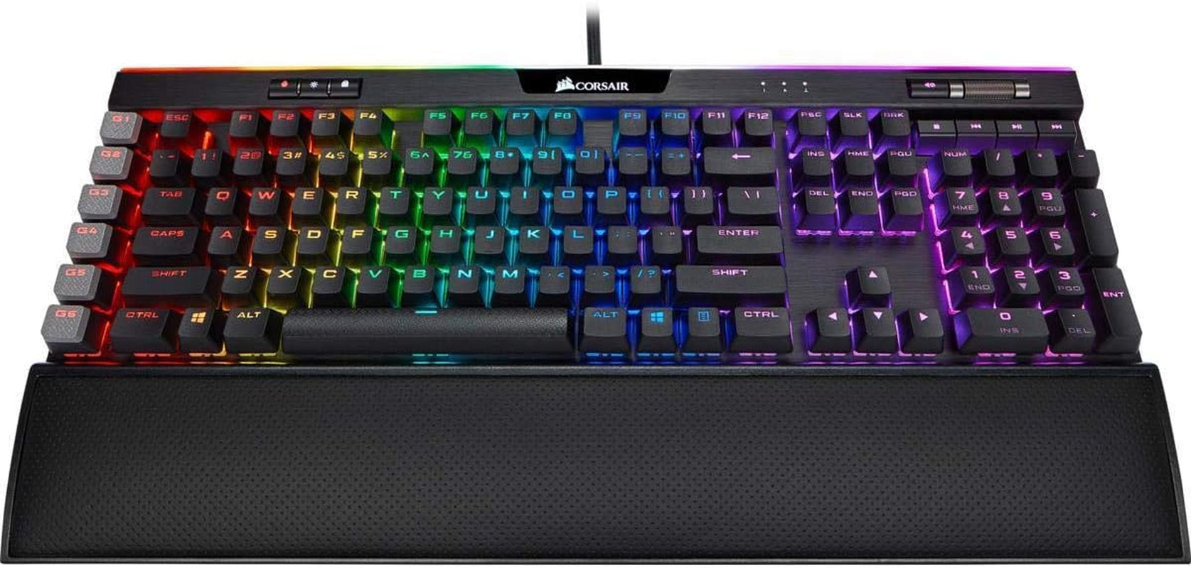 K95 RGB Platinum XT Mechanical USB Gaming Keyboard, Backlit RGB LED, Cherry MX RGB Brown, Black