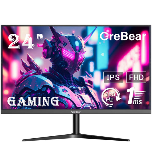 165/144Hz Gaming Monitor 24 Inch - FHD 1080P IPS Screen 1Ms (GTG) Home Office Computer Display, Freesync Technology, 100