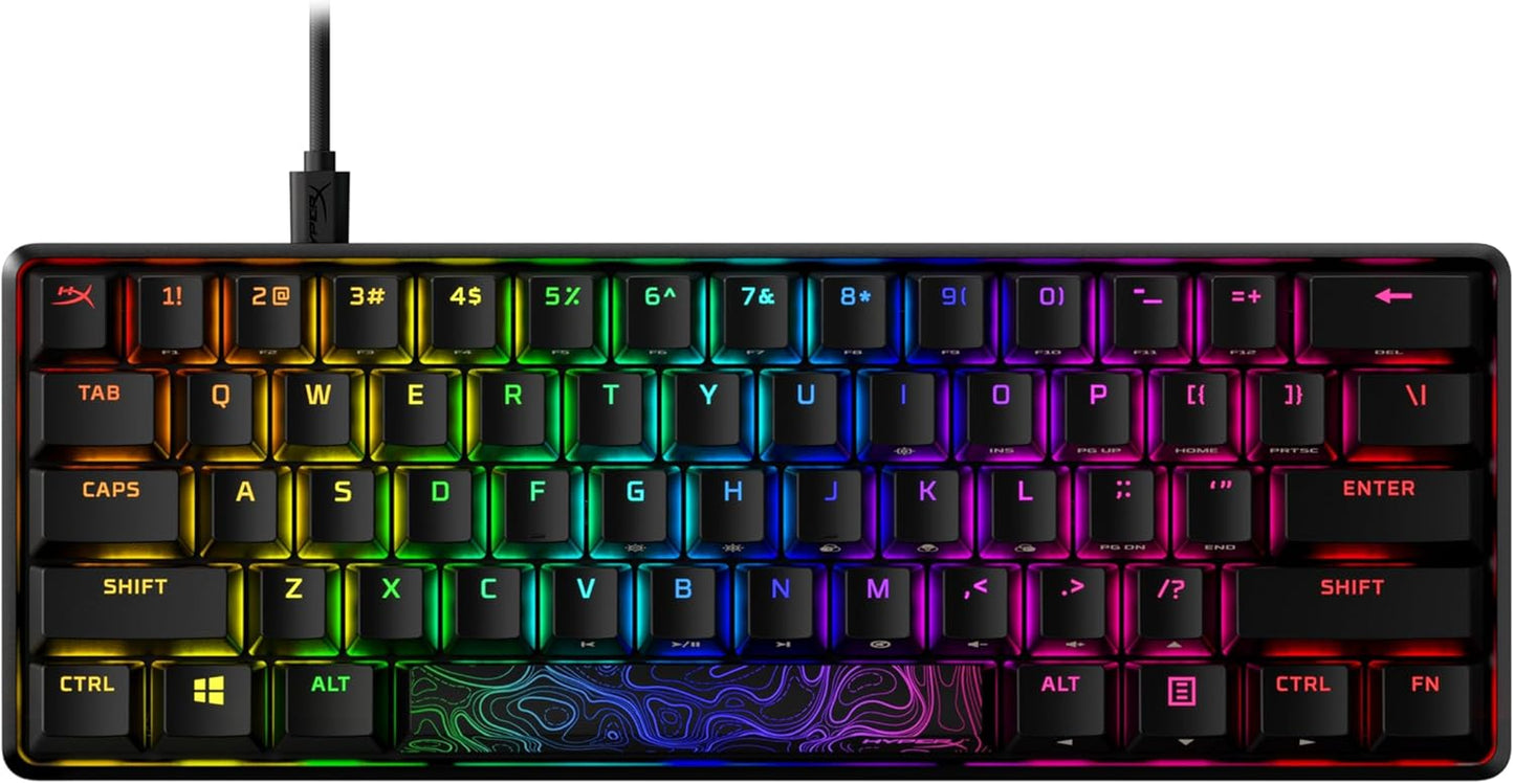 Alloy Origins - Mechanical Gaming Keyboard, Software-Controlled Light & Macro Customization, Compact Form Factor, RGB LED Backlit - Clicky  Blue Switch,