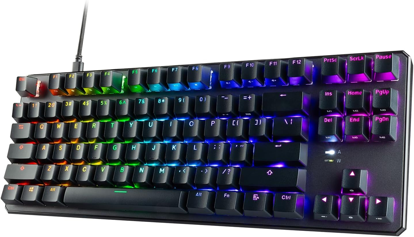 Phantom 87 Key Mechanical Keyboard, RGB Led, Outemu RED Switch