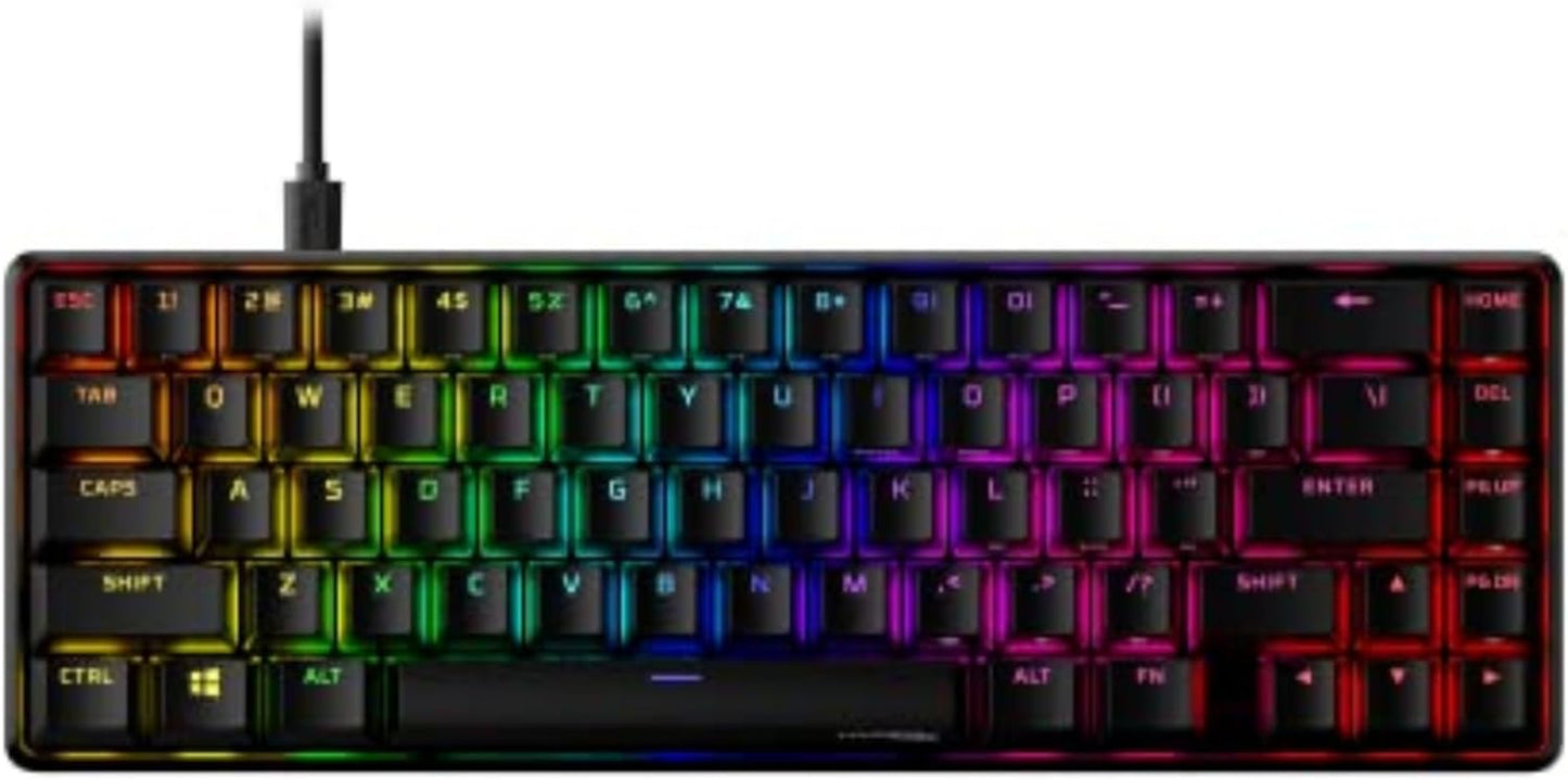 Alloy Origins - Mechanical Gaming Keyboard, Software-Controlled Light & Macro Customization, Compact Form Factor, RGB LED Backlit - Clicky  Blue Switch,