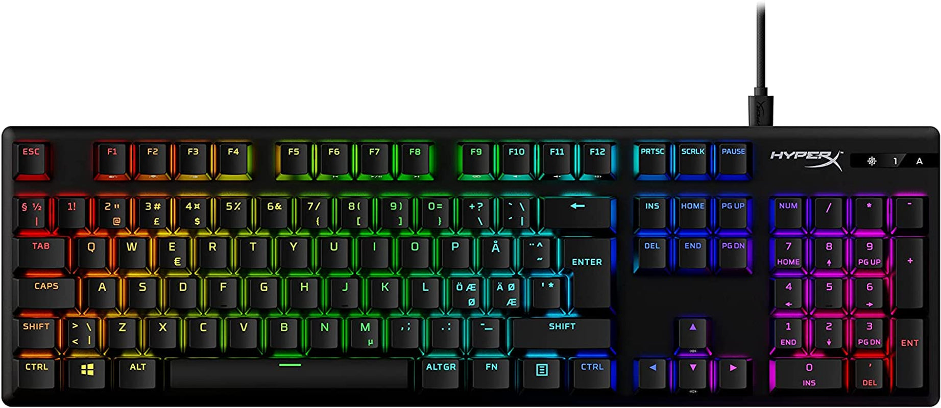 Alloy Origins - Mechanical Gaming Keyboard, Software-Controlled Light & Macro Customization, Compact Form Factor, RGB LED Backlit - Clicky  Blue Switch,