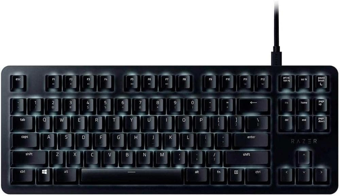 Blackwidow TE Chroma V2 TKL Tenkeyless Mechanical Gaming Keyboard: Orange Key Switches, Tactile & Silent, Chroma RGB Lighting, Magnetic Wrist Rest, Programmable Macros, Classic Black