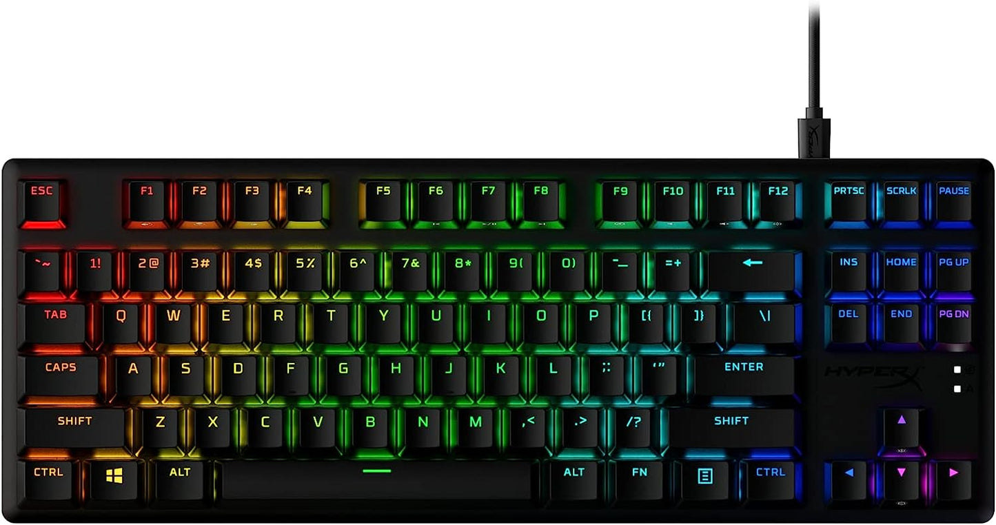 Alloy Origins - Mechanical Gaming Keyboard, Software-Controlled Light & Macro Customization, Compact Form Factor, RGB LED Backlit - Clicky  Blue Switch,