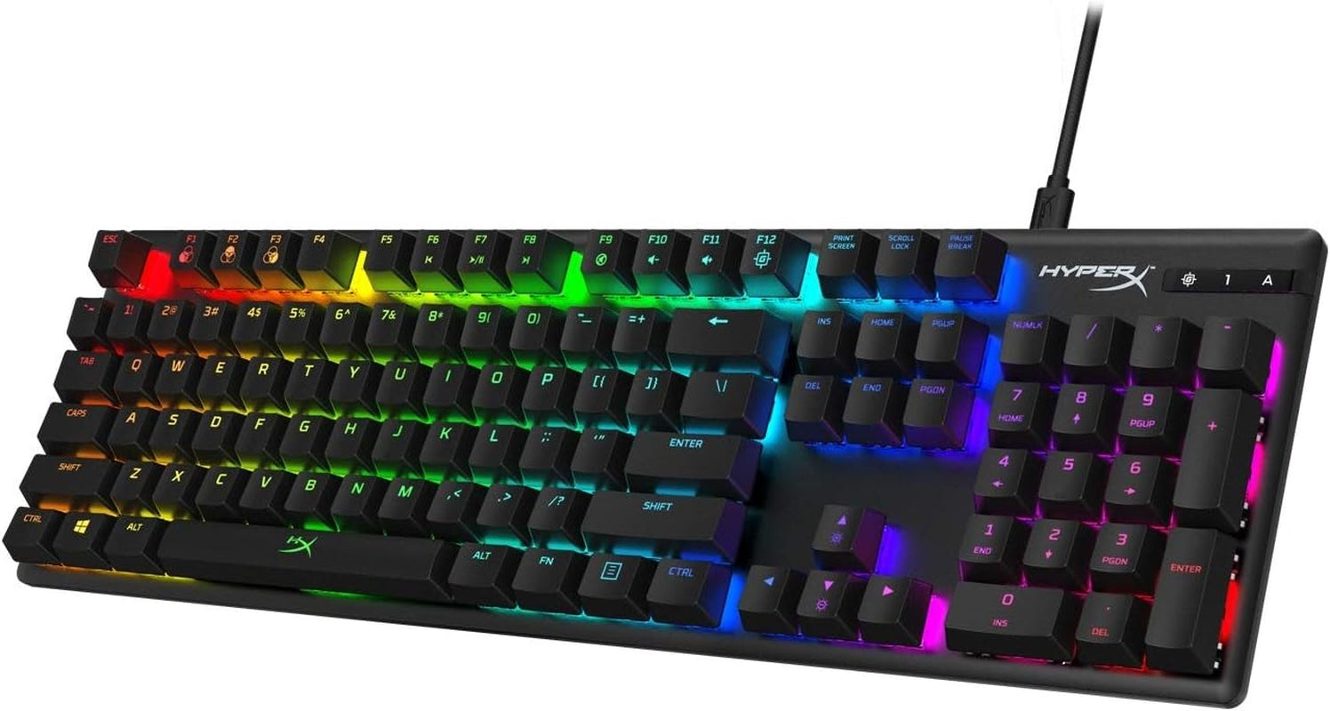 Alloy Origins - Mechanical Gaming Keyboard, Software-Controlled Light & Macro Customization, Compact Form Factor, RGB LED Backlit - Clicky  Blue Switch,