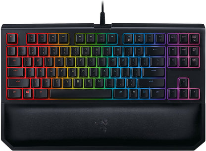 Blackwidow TE Chroma V2 TKL Tenkeyless Mechanical Gaming Keyboard: Orange Key Switches, Tactile & Silent, Chroma RGB Lighting, Magnetic Wrist Rest, Programmable Macros, Classic Black