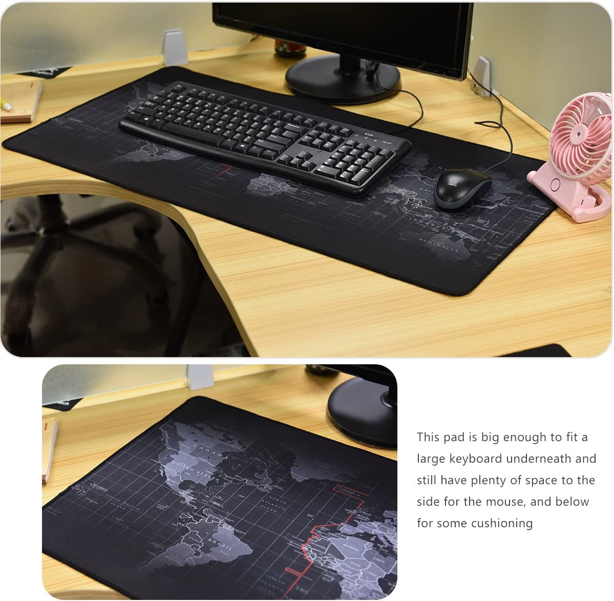 XXL Gaming Mouse Mat Extended & Extra Large Mouse Pad (80 * 40 Map)