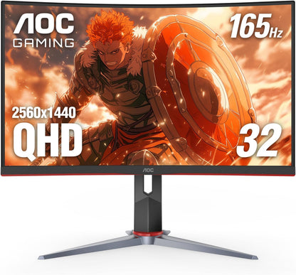 C27G2Z 27" Curved Frameless Ultra-Fast Gaming Monitor, FHD 1080P, 0.5Ms 240Hz, Freesync, 2X HDMI 2.0, 1X Display Port, Height Adjustable, Xbox PS5 Switch Ready, 3-Year Zero-Bright-Dot